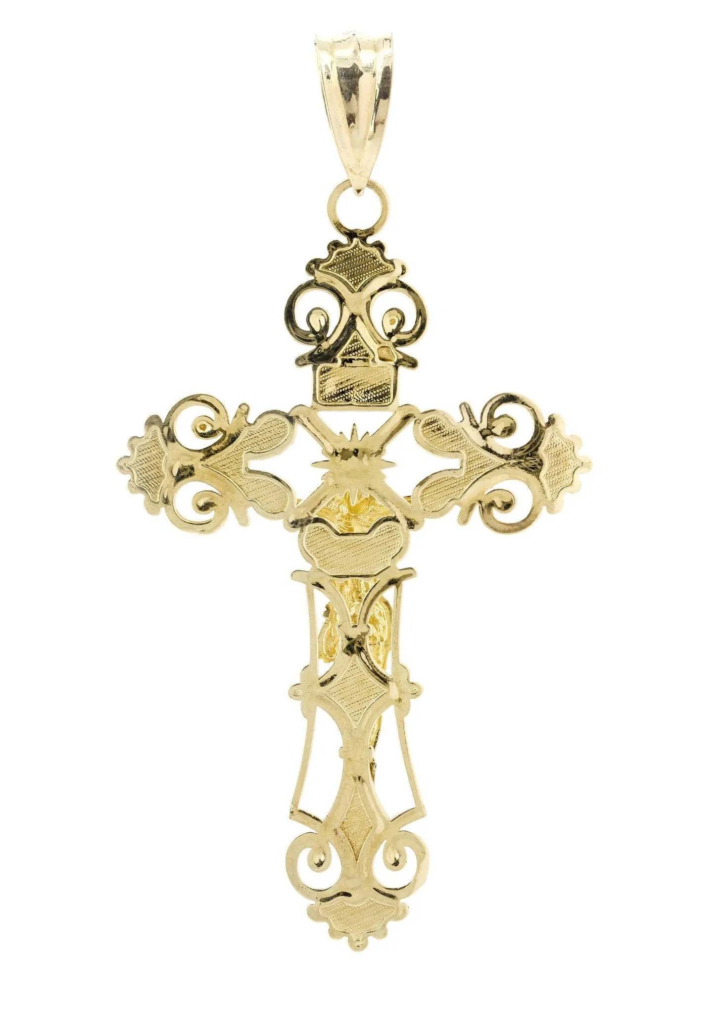 10K Gold Cross / Crucifix Pendant  |  22 Grams