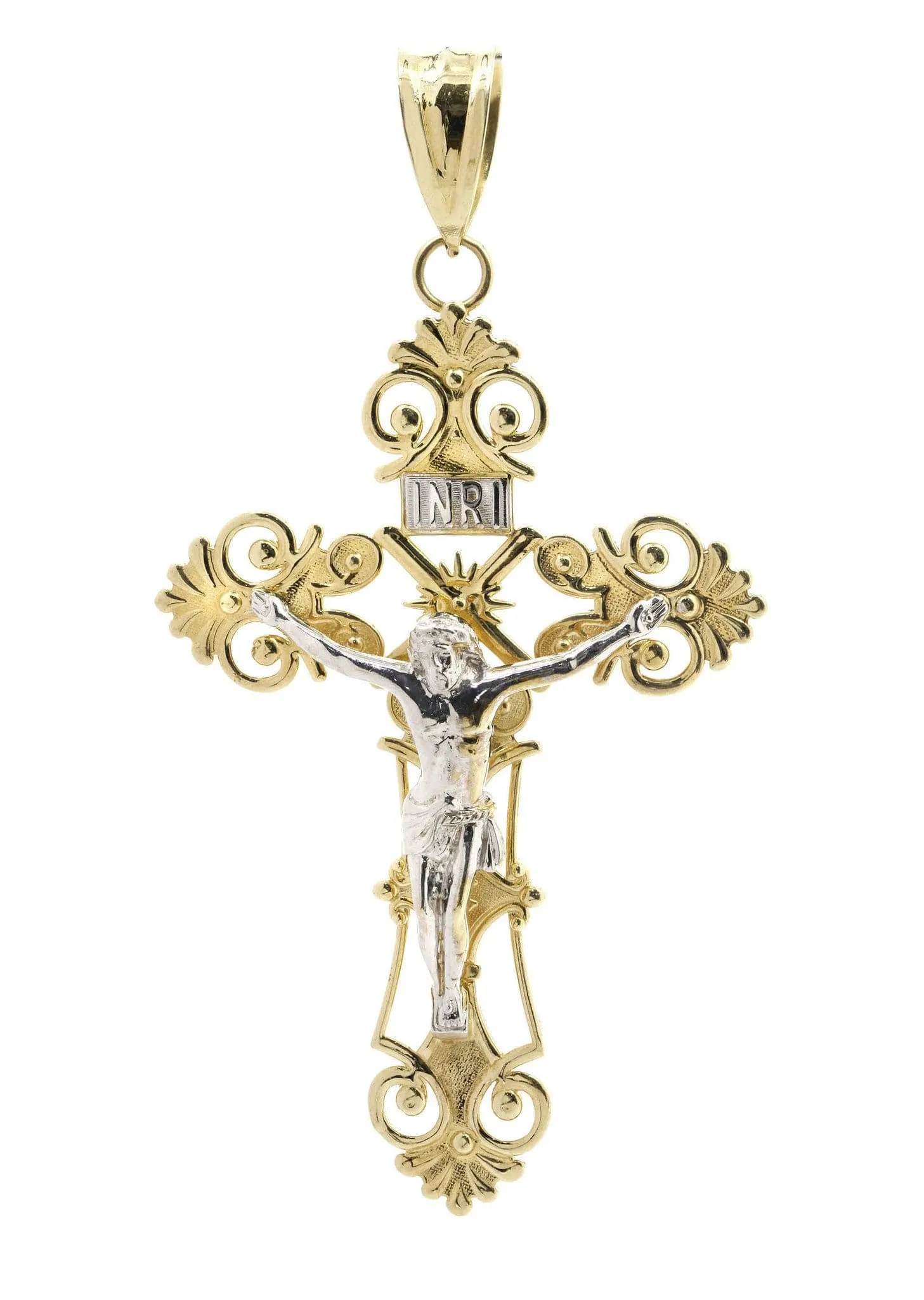 10K Gold Cross / Crucifix Pendant  |  22 Grams