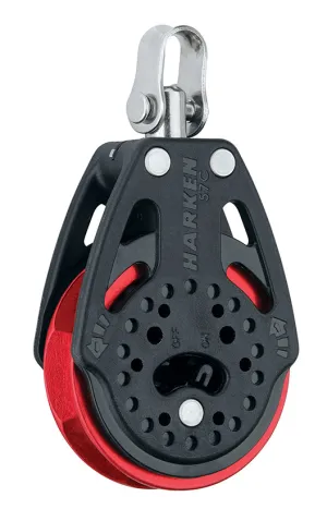 57 mm Ratchet Block — Swivel, Red Sheave