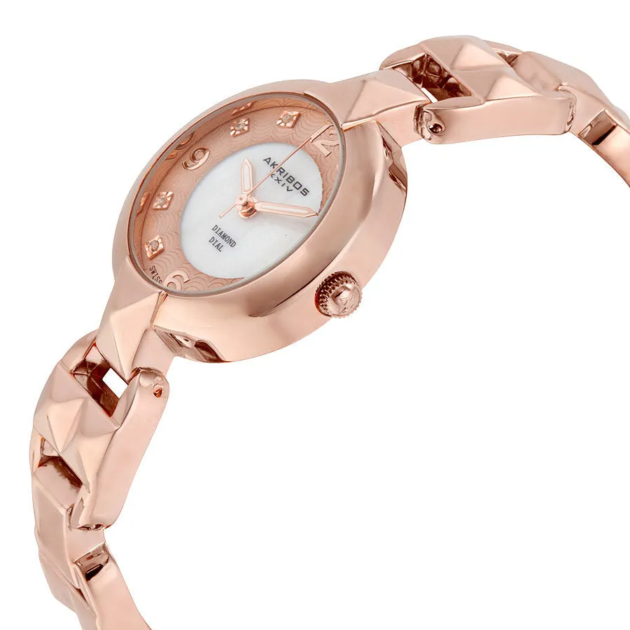 Akribos Xxiv Rose Gold-tone Alloy Ladies Watch AK755RG