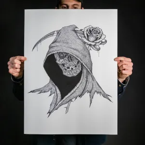 Anthony Lucero "Reaper And Rose" Giclee Print