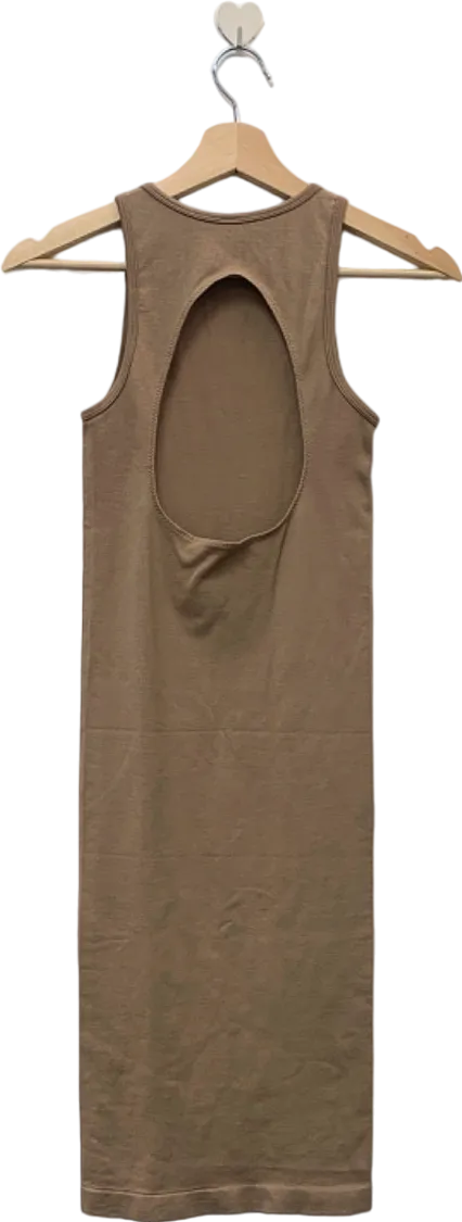 ANWND Beige Sleeveless Bodycon Dress S/M