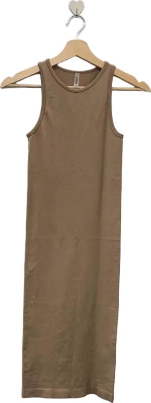 ANWND Beige Sleeveless Bodycon Dress S/M