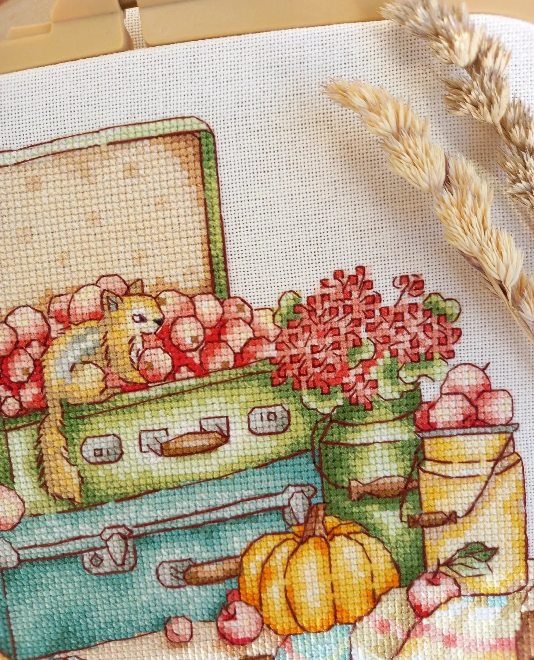 Autumn suitcases - PDF Cross Stitch Pattern