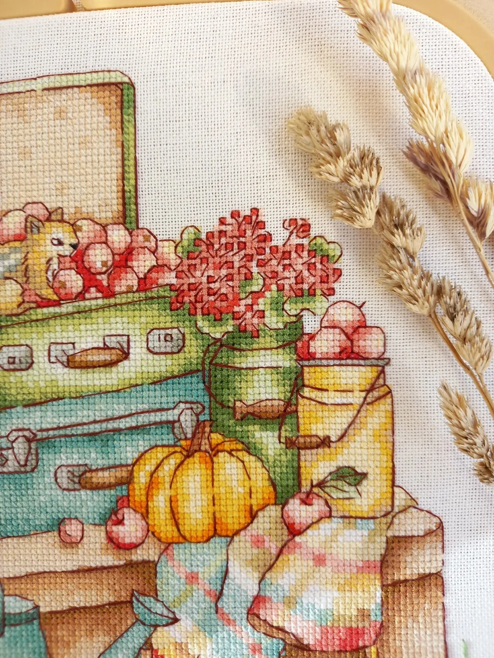 Autumn suitcases - PDF Cross Stitch Pattern