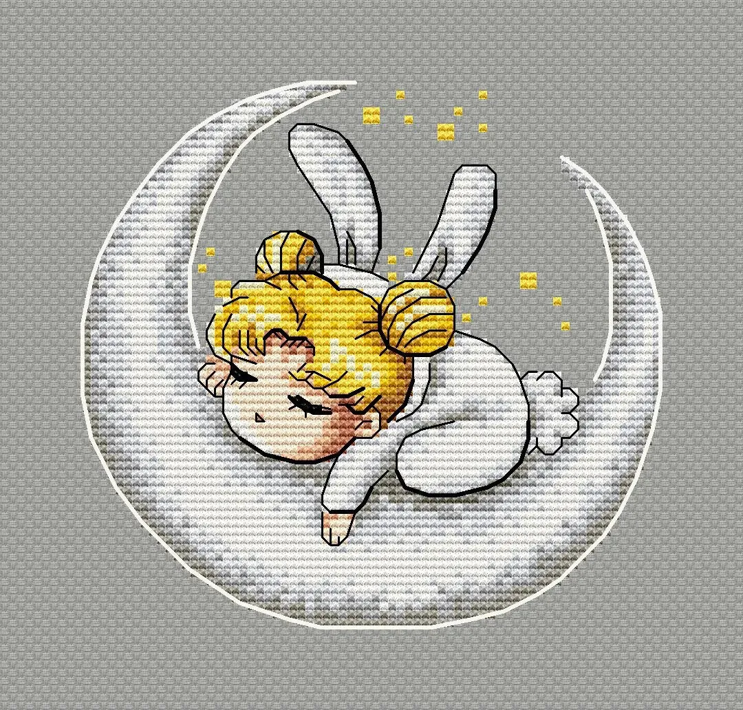 Baby rabbits. Usagi - PDF Cross Stitch Pattern