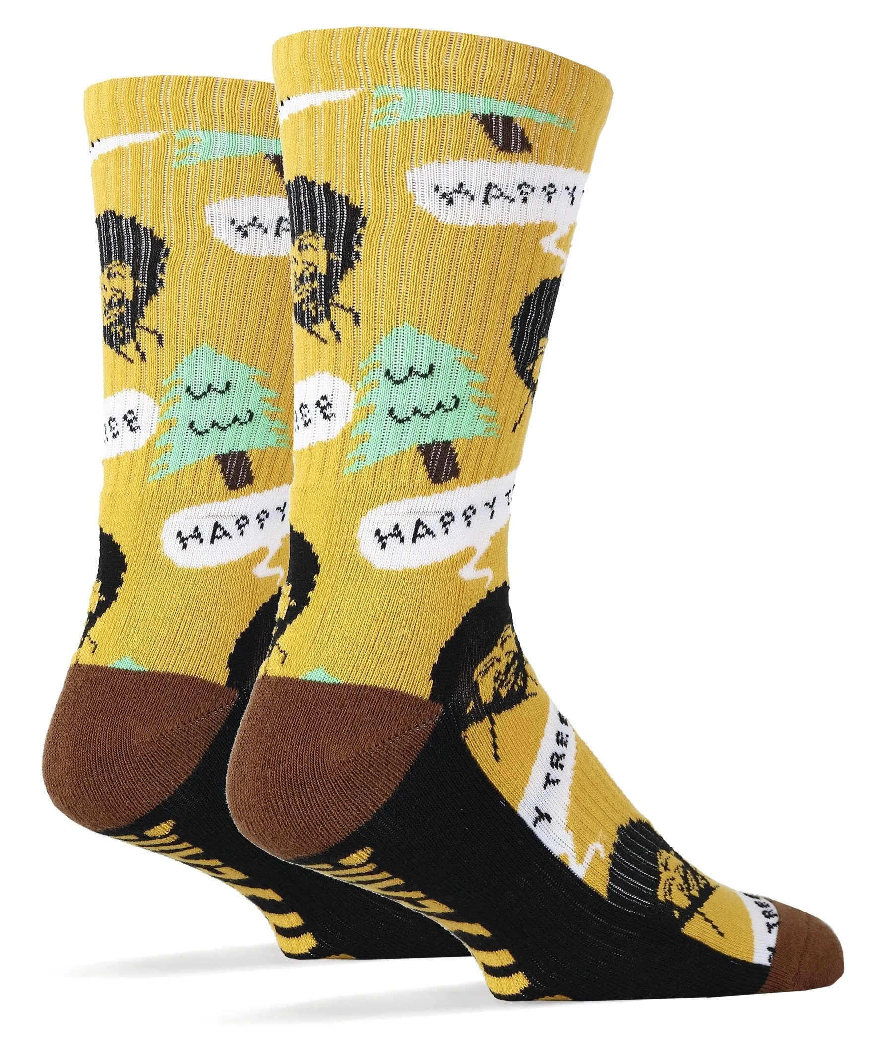 Bob Ross Happy Tree Socks