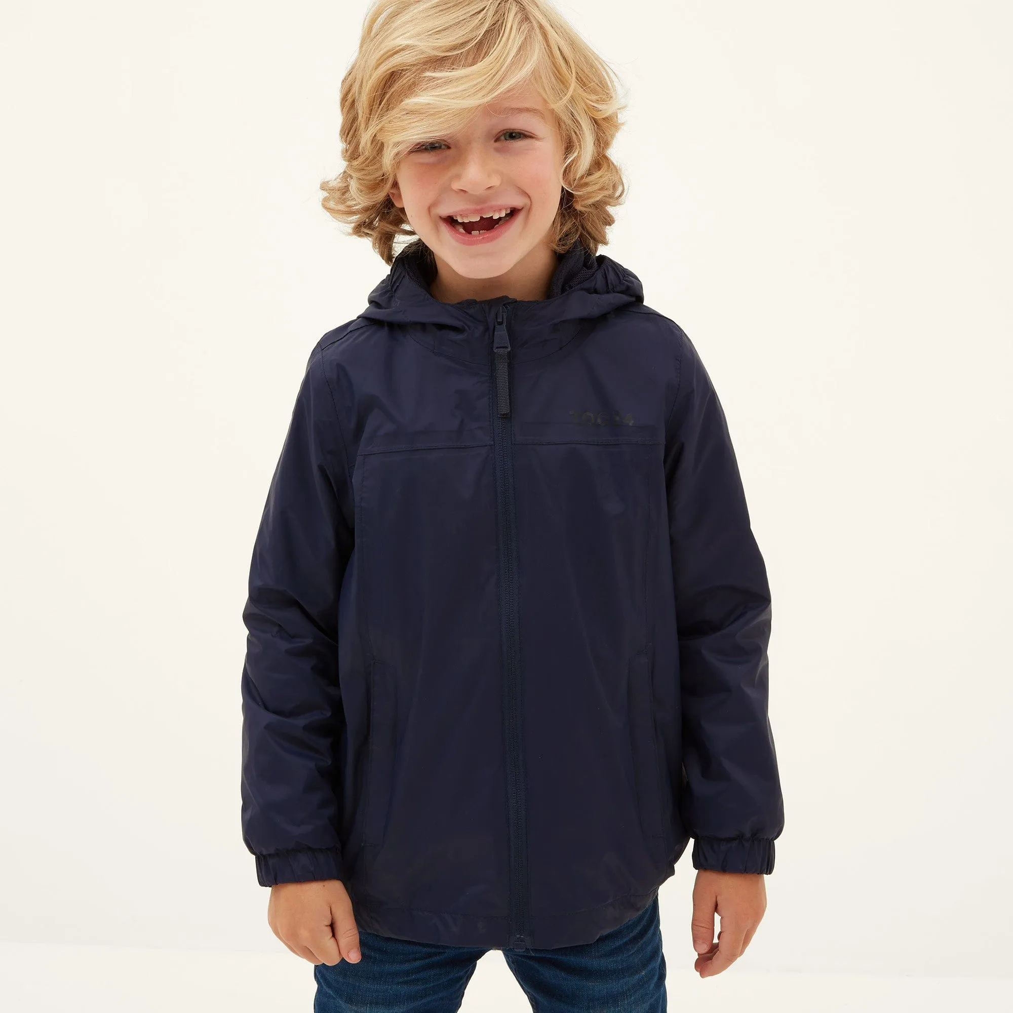 Craven Kids Waterproof Packaway Jacket - Navy