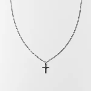 Cross Pendant Necklace | Silver