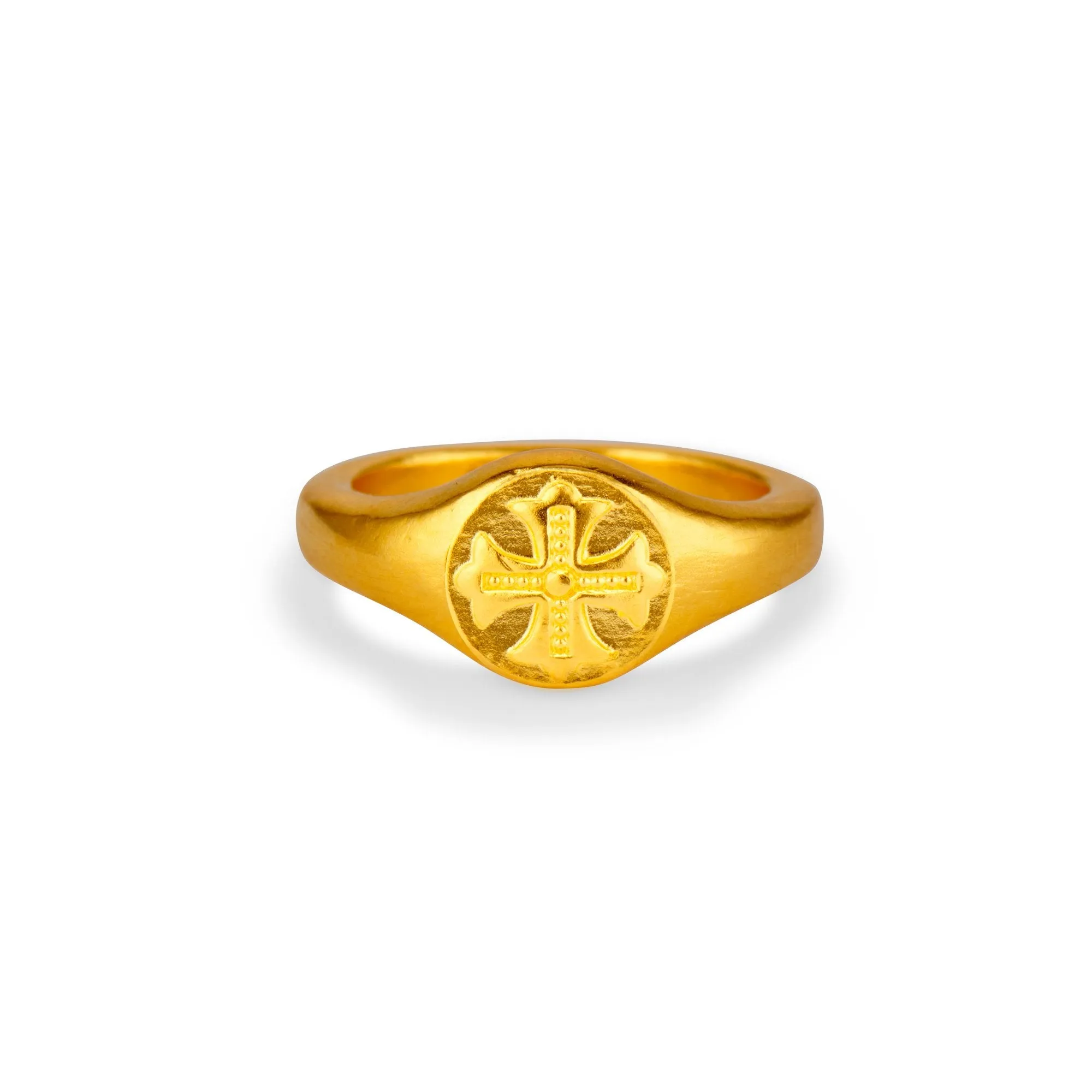 Cross Signet Ring