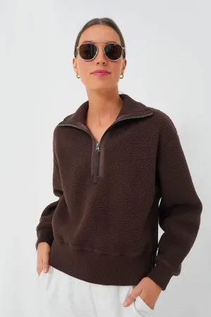 Dark Truffle Roselle Half Zip Fleece