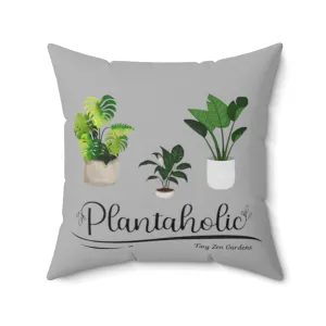 Grey Pillow | Plantaholic | Tiny Zen Gardens