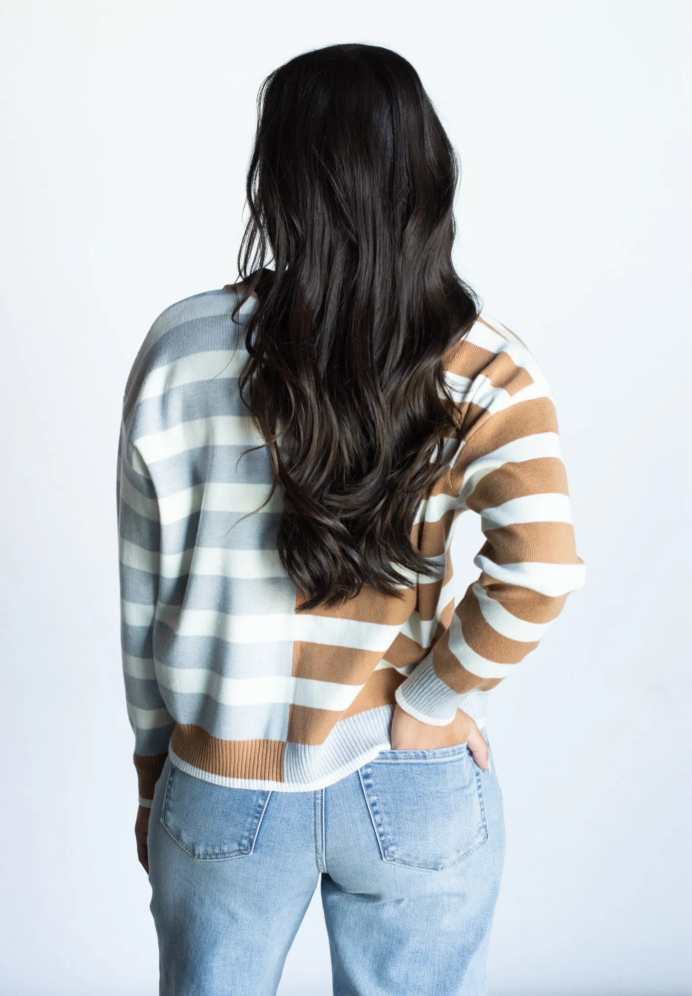 Hand In Hand Multicolored Striped Sweater