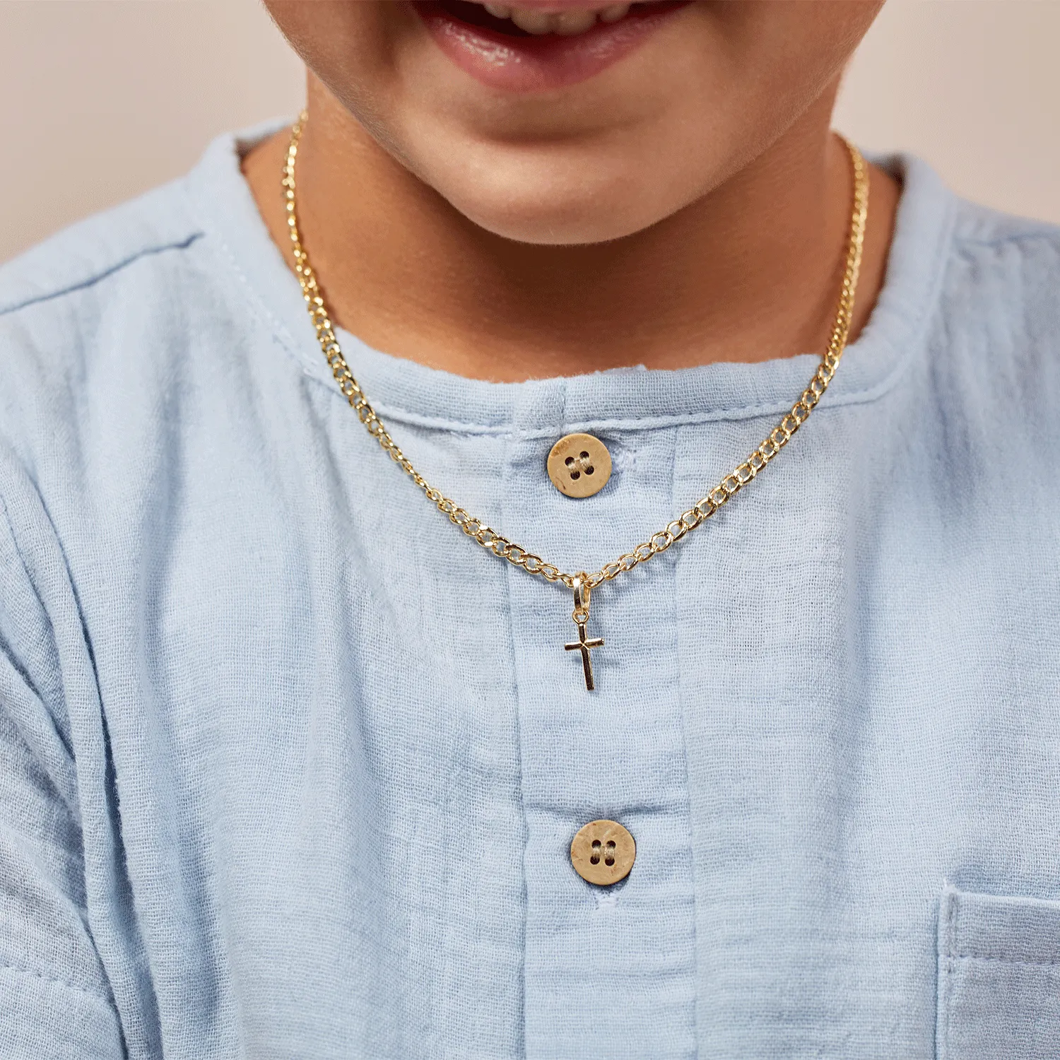 Kids Petite Cross Charm