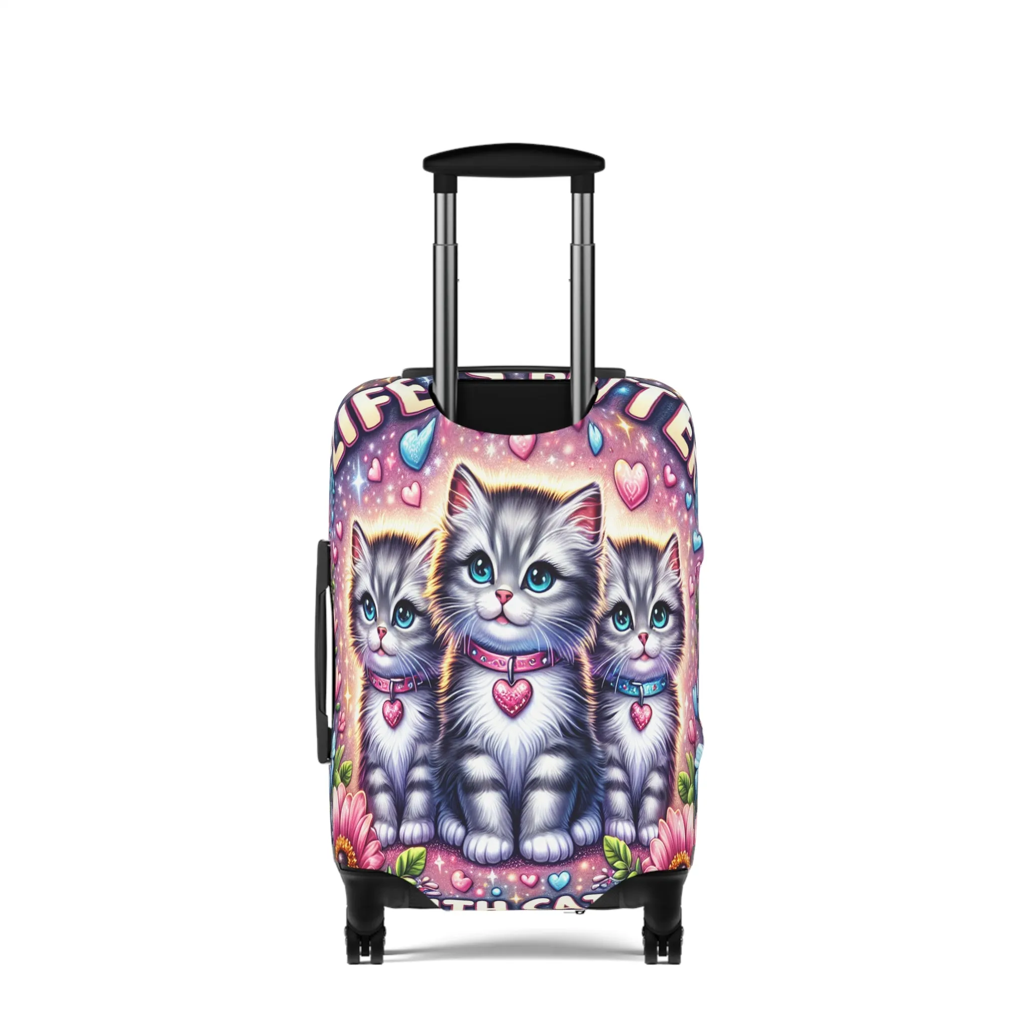 Luggage Cover, Life is better with Cats, awd-1473