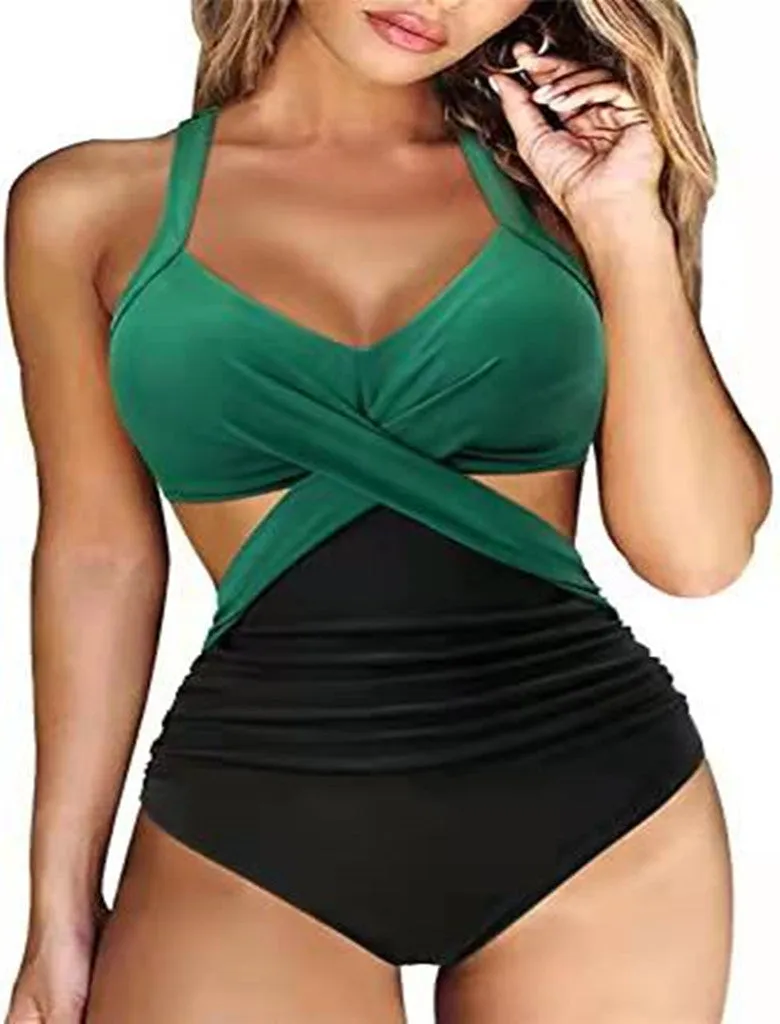 Monokini Cross Midriff