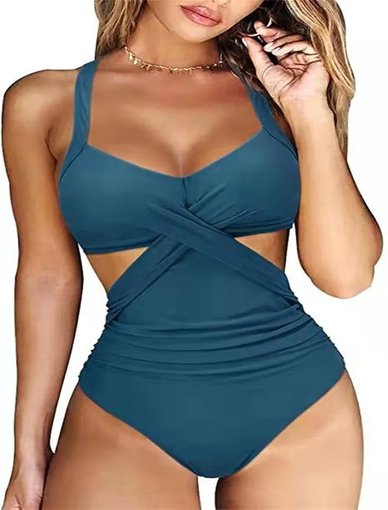 Monokini Cross Midriff