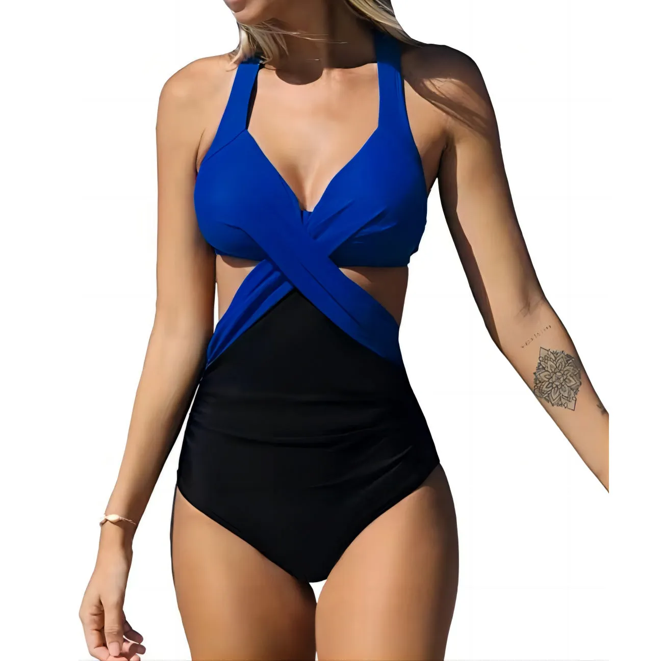 Monokini Cross Midriff