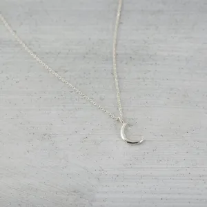 New moon Necklace - Silver