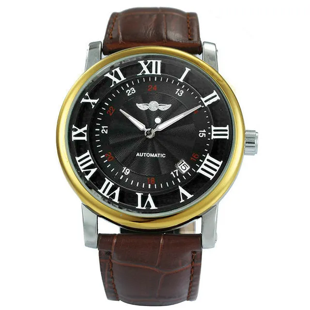 Popular Men Watches For sale Casual Auto Mechanical WINNER Watch Chiffres Romains Montre Homme