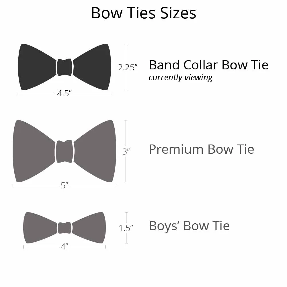 Red Band Collar Bow Tie