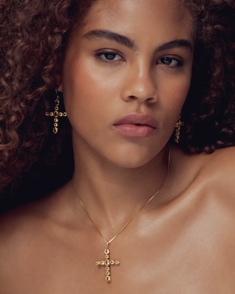 The Isabella Cross Earrings