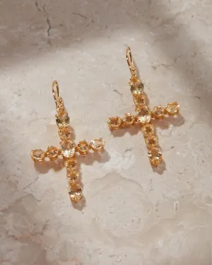 The Isabella Cross Earrings