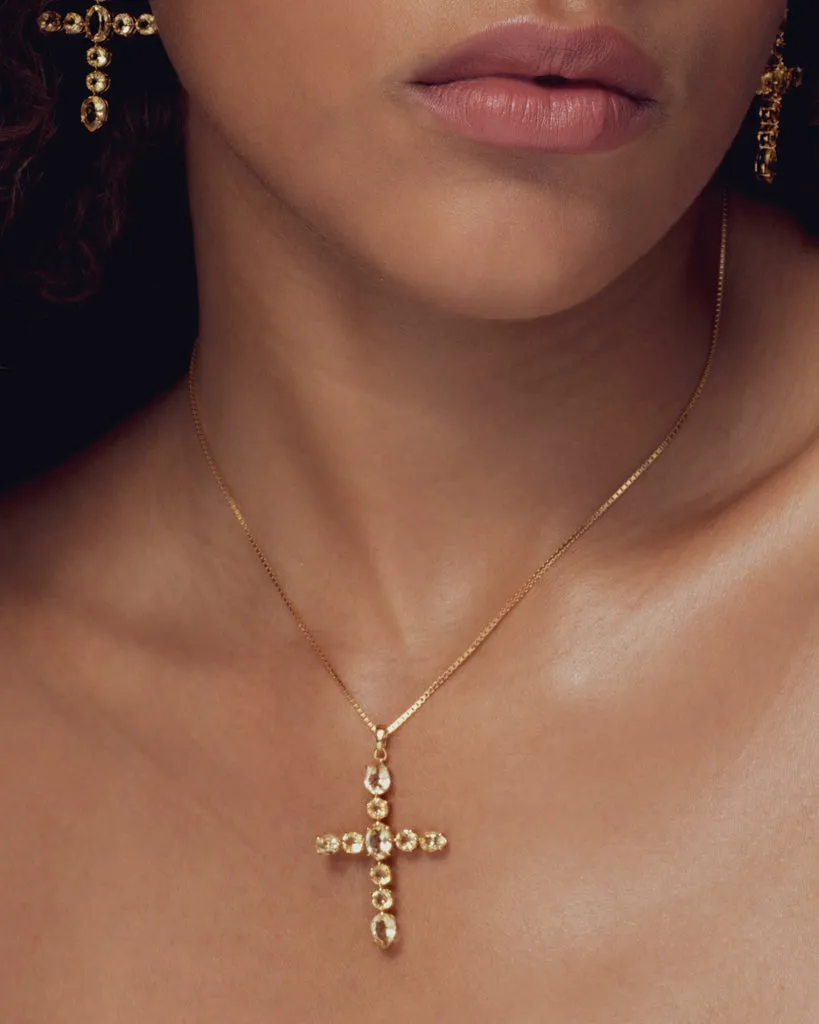 The Isabella Cross Earrings