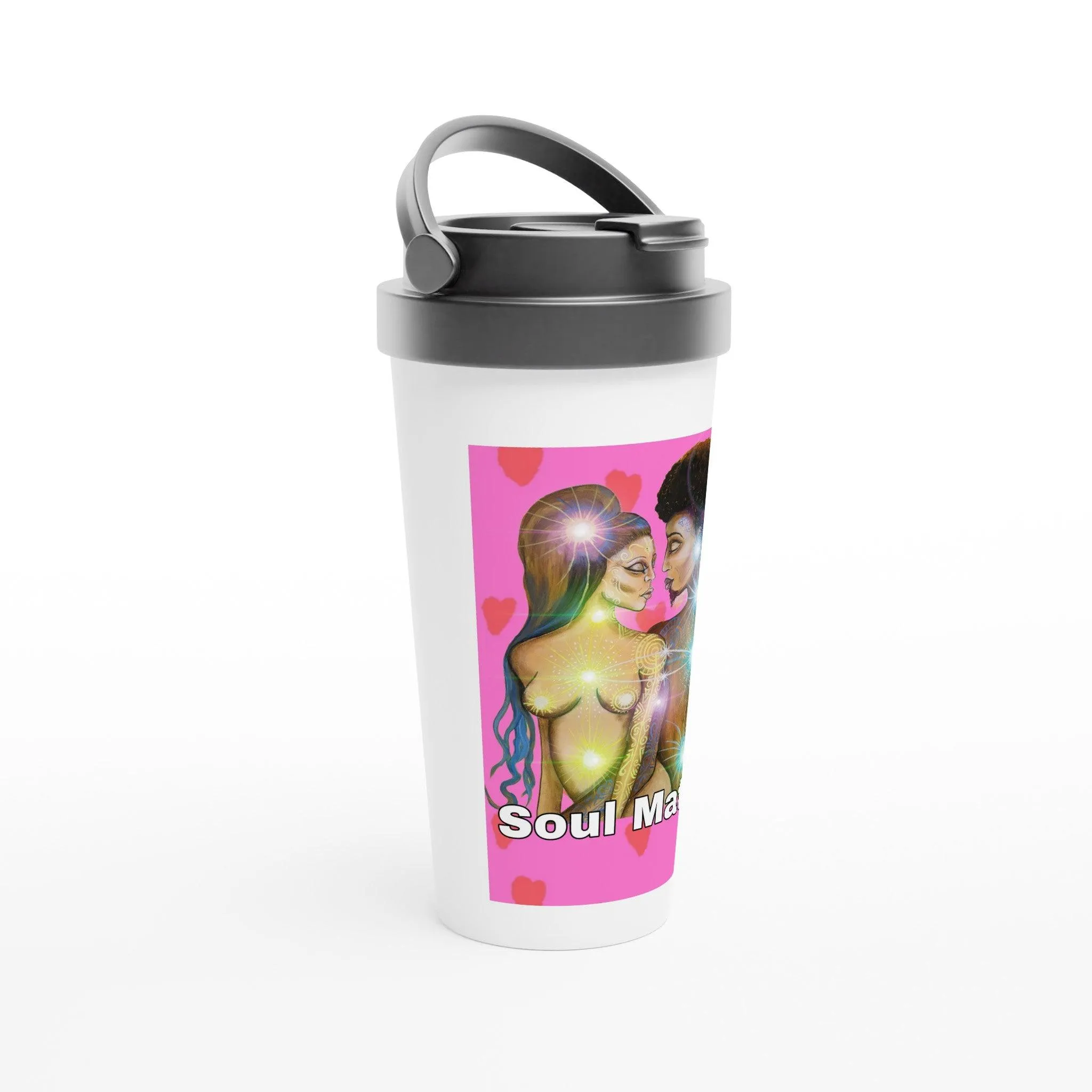 Valentine edition of the soul connection White 15oz Stainless Steel Travel Mug