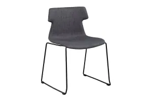 Wave Fabric Visitor Chair - Sled Base